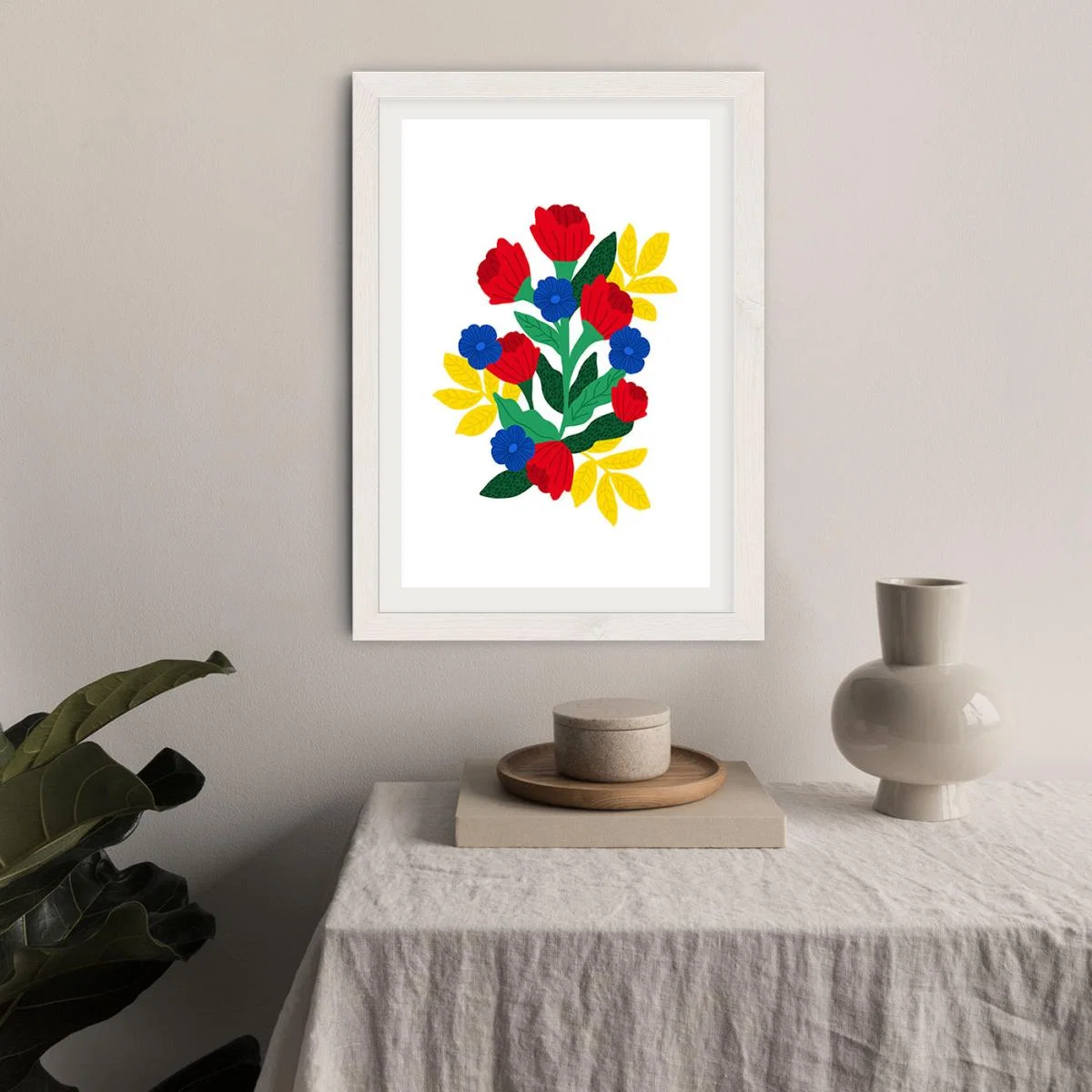 Flowers For You Art Print White Frame – image 8