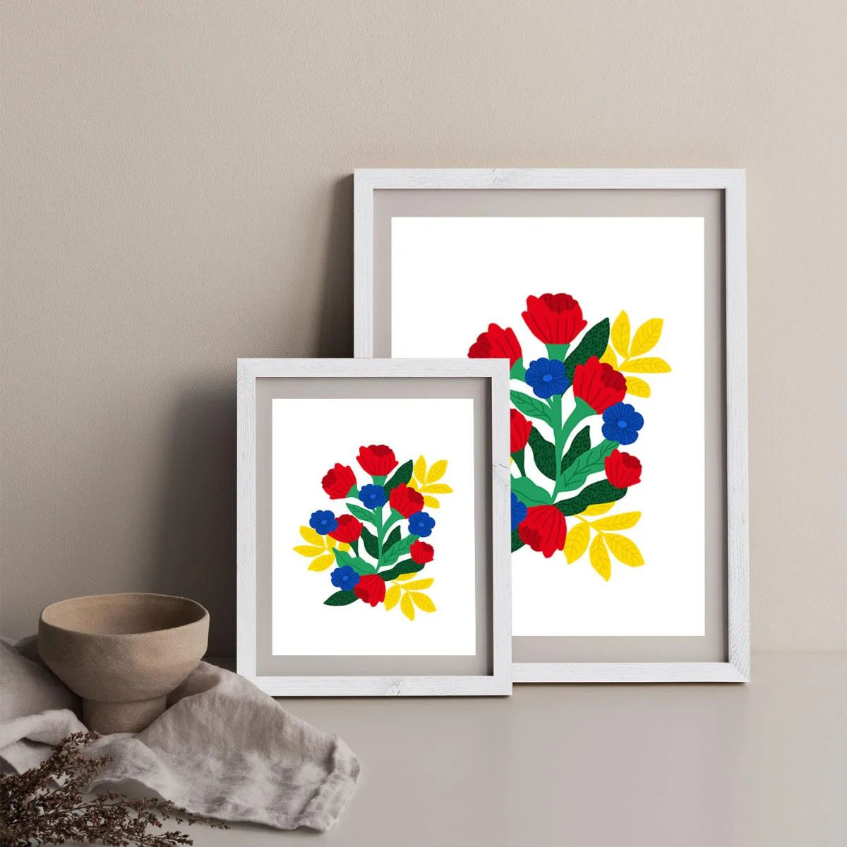 Flowers For You Art Print White Frame – image 10