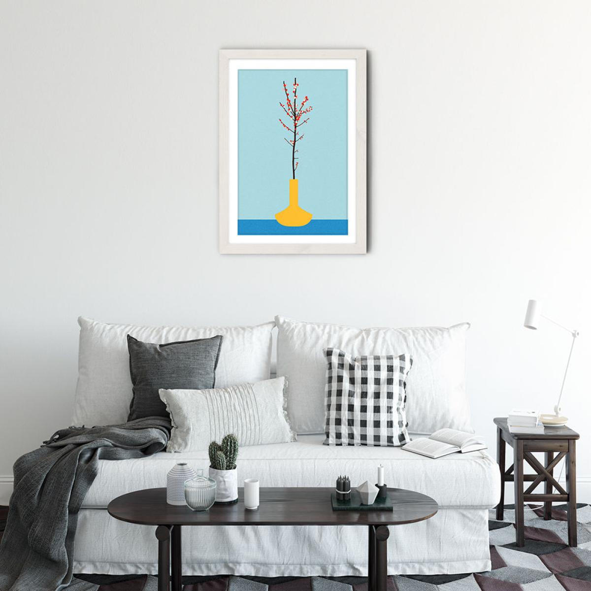 Ilex Barn Art Print White Frame – image 3