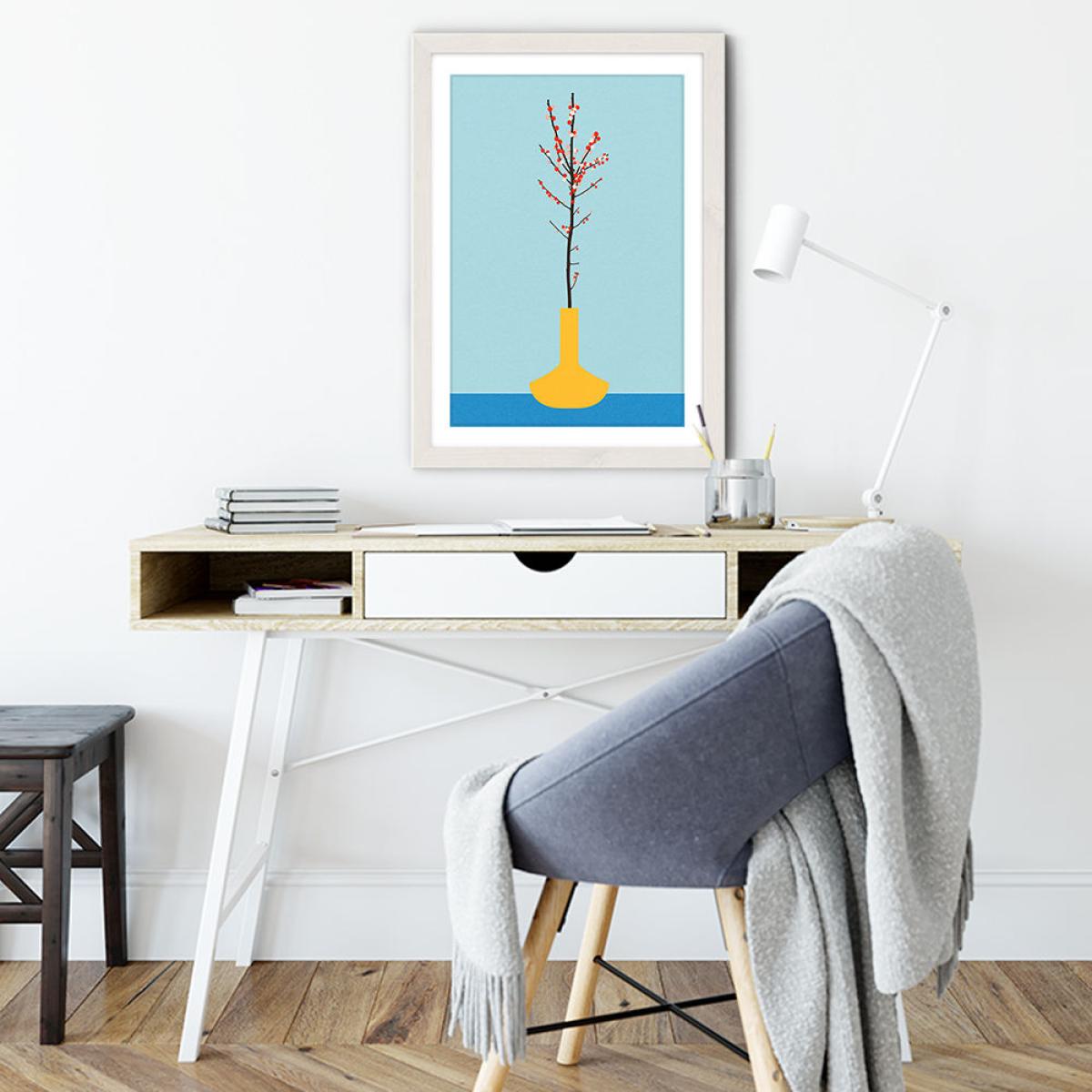Ilex Barn Art Print White Frame – image 5