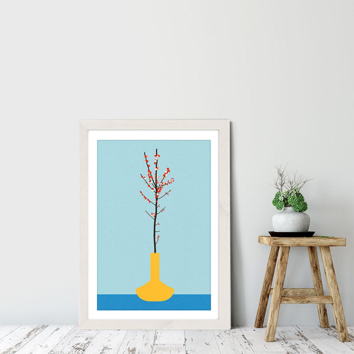 Ilex Barn Art Print White Frame – image 6
