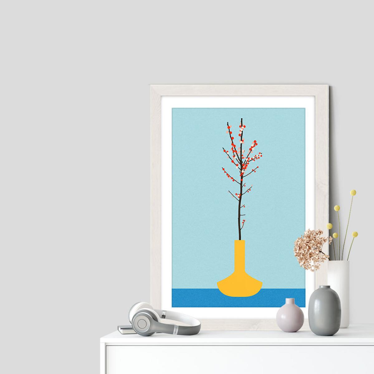 Ilex Barn Art Print White Frame – image 7