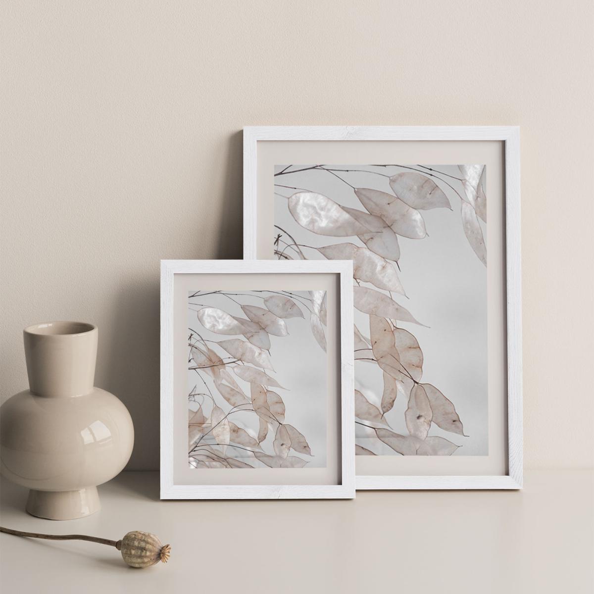 Abstract Branches Collected In The Forest Art Print White Frame – image 2