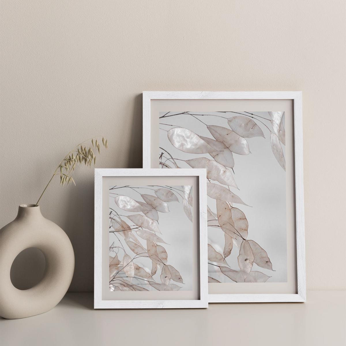 Abstract Branches Collected In The Forest Art Print White Frame – image 11