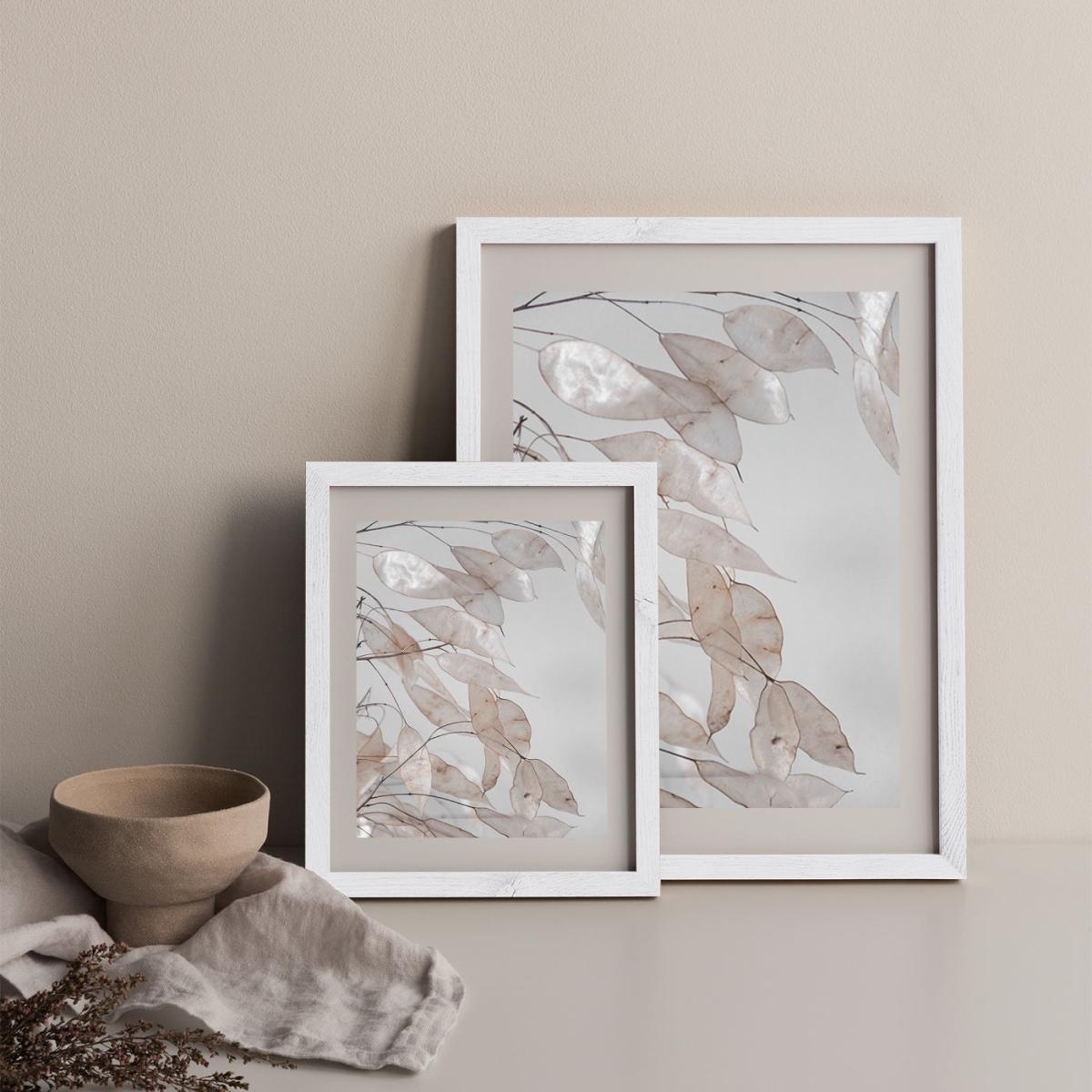 Abstract Branches Collected In The Forest Art Print White Frame – image 3