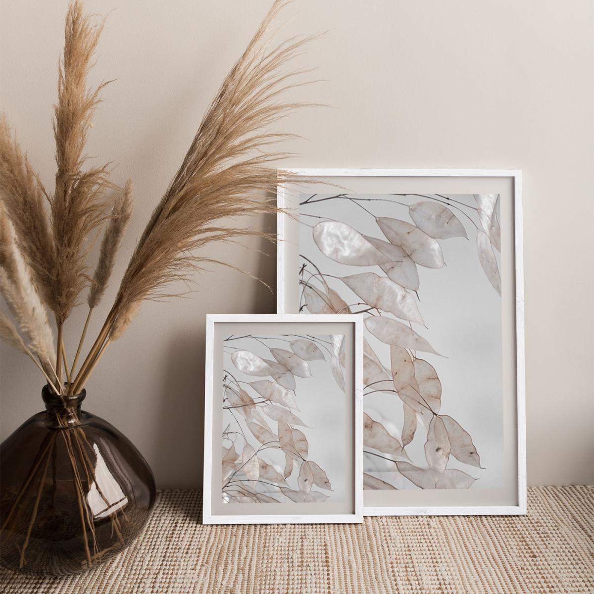 Abstract Branches Collected In The Forest Art Print White Frame – image 9