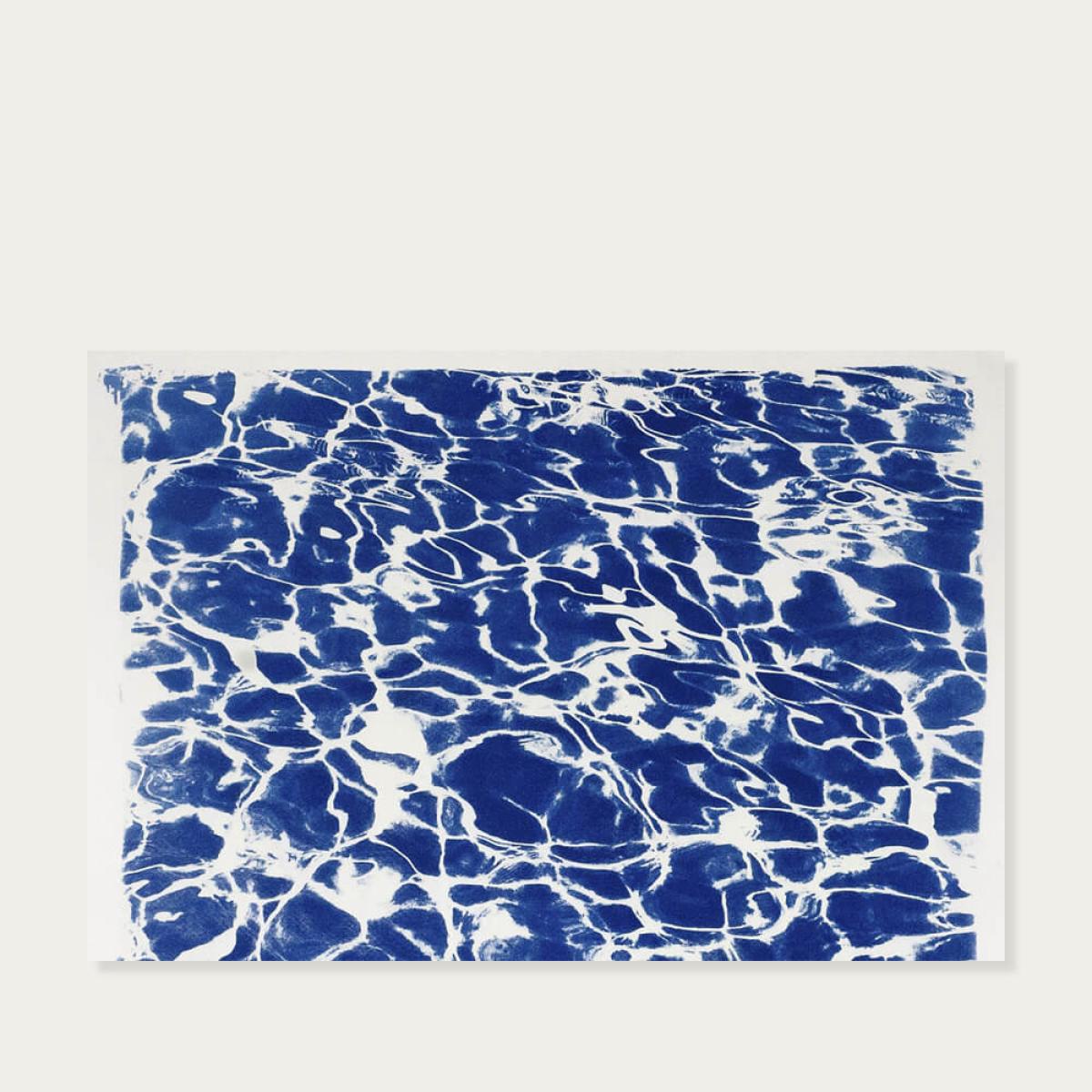 Chill Out Swimming Pattern Handmade Cyanotype Art Print – image 3