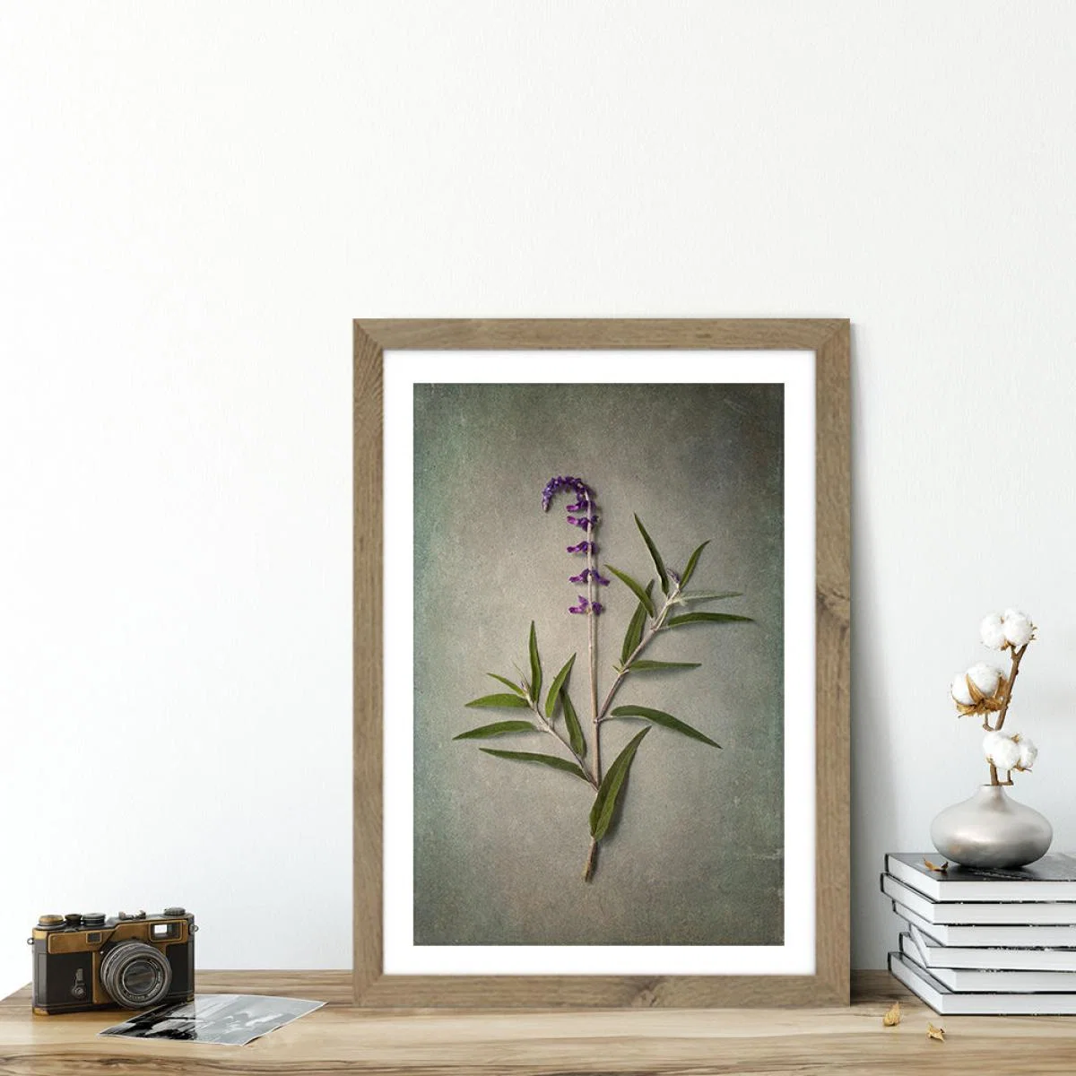 Foraged 4 Art Print Oak Frame – image 6