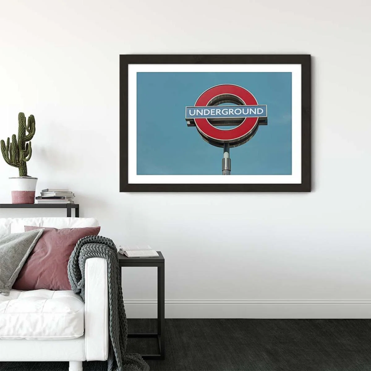 Underground Art Print Black Frame – image 2