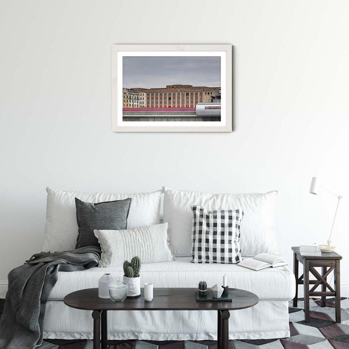 Millenium Mills Art Print White Frame – image 2