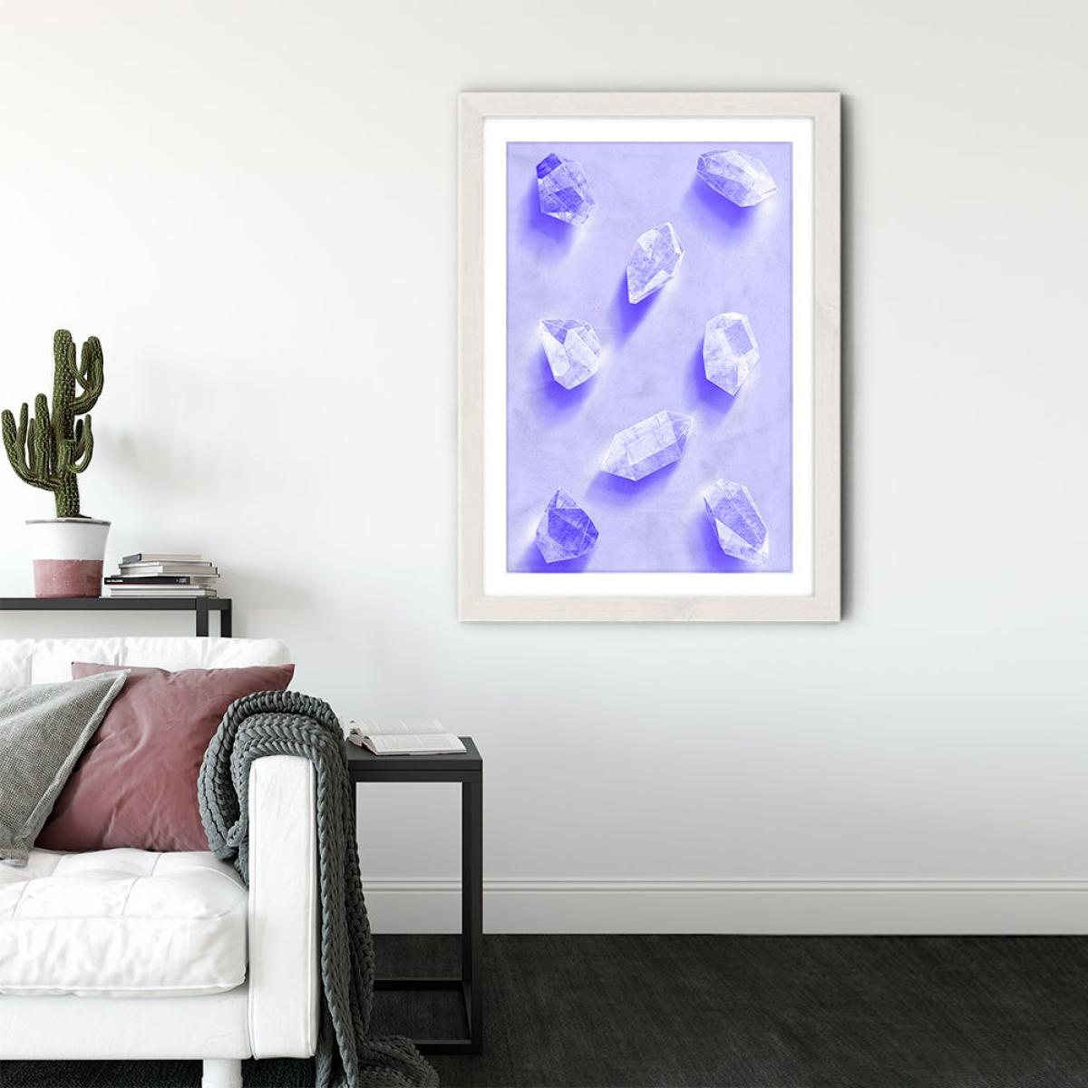 Stones Art Print White Frame – image 4