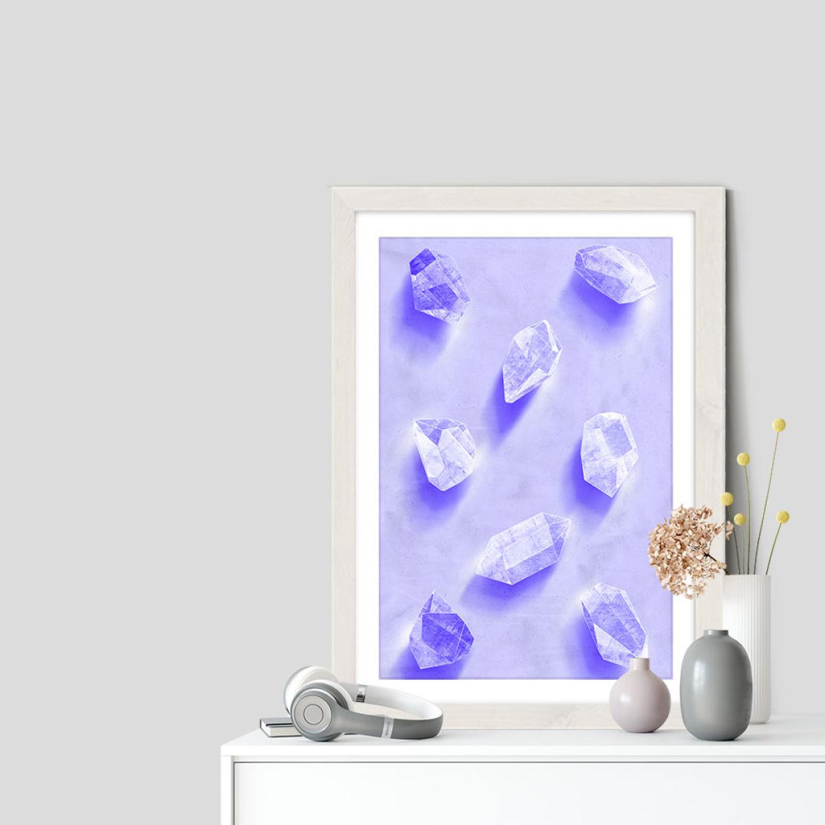 Stones Art Print White Frame – image 6
