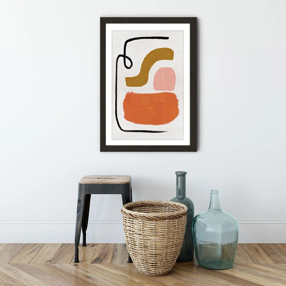 New School III Art Print Black Frame – image 4