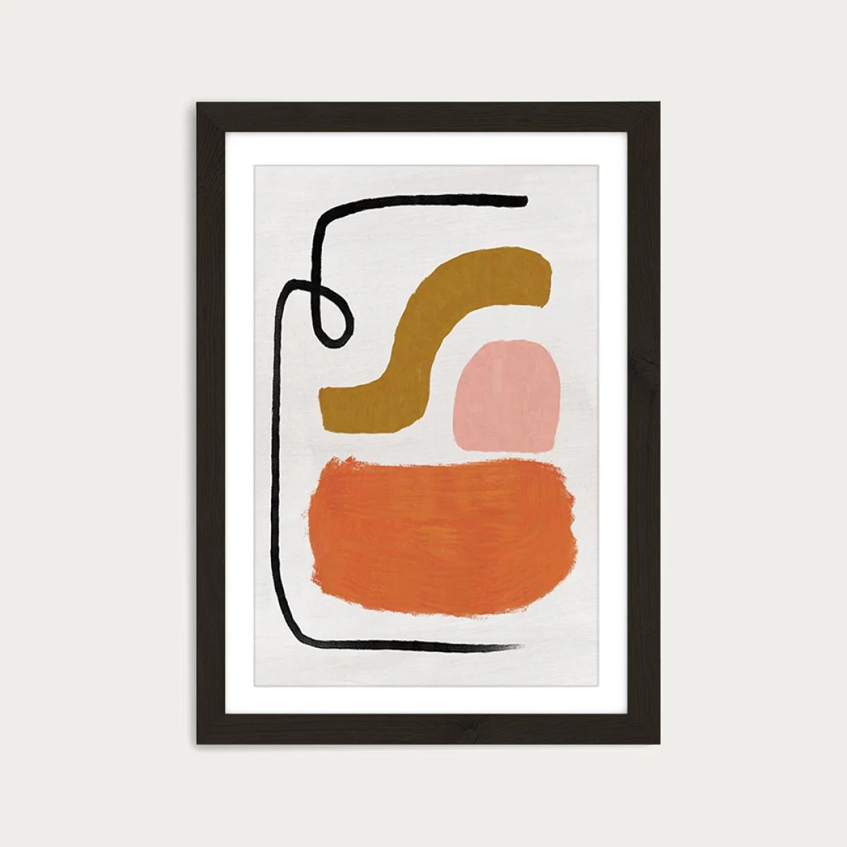 New School III Art Print Black Frame – image 1
