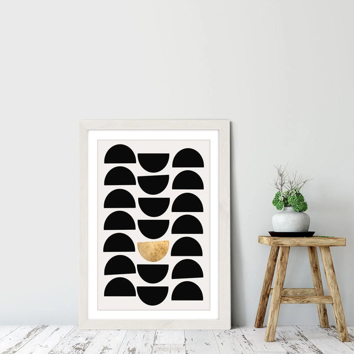 Golden Circle Art Print White Frame – image 6