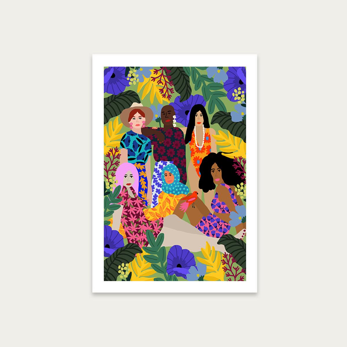 We Support Each Other Art Print Unframed