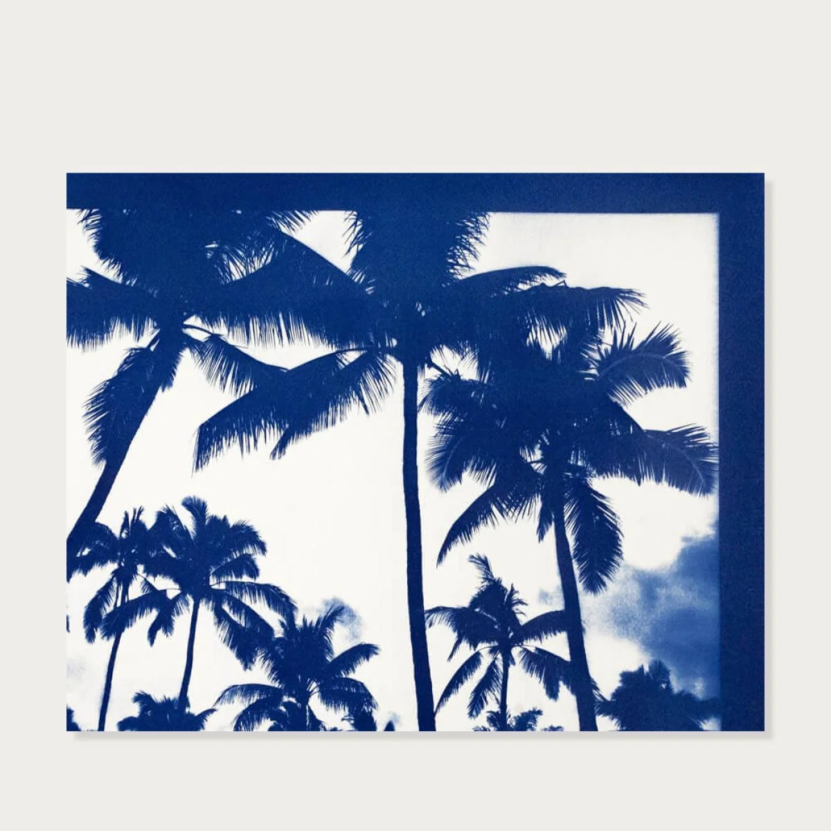 Acapulco Palm Sunset Handmade Cyanotype Art Print – image 3
