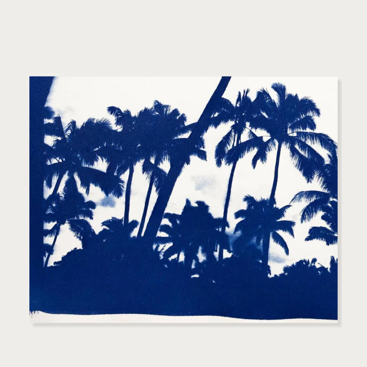 Acapulco Palm Sunset Handmade Cyanotype Art Print – image 4
