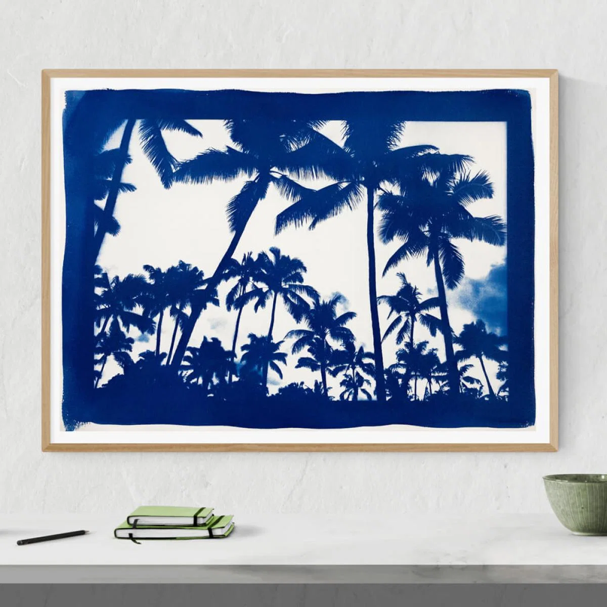 Acapulco Palm Sunset Handmade Cyanotype Art Print – image 8