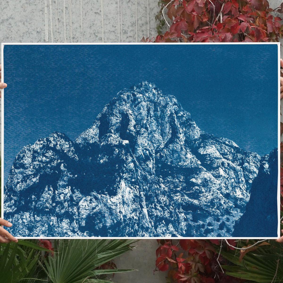 Yosemite Blue Mountain Handmade Cyanotype Art Print – image 8