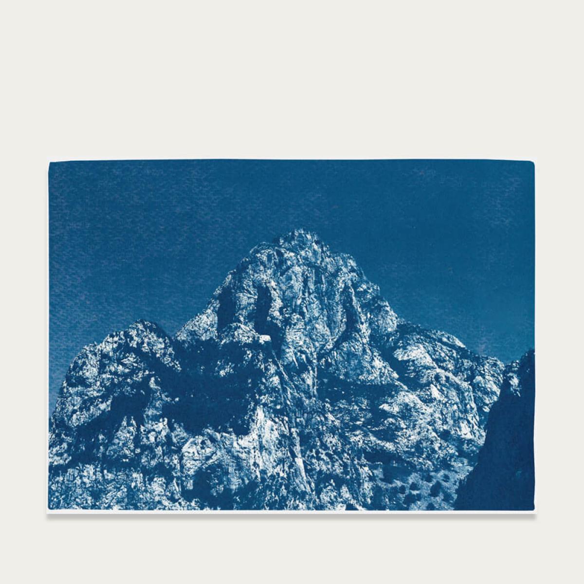 Yosemite Blue Mountain Handmade Cyanotype Art Print – image 1