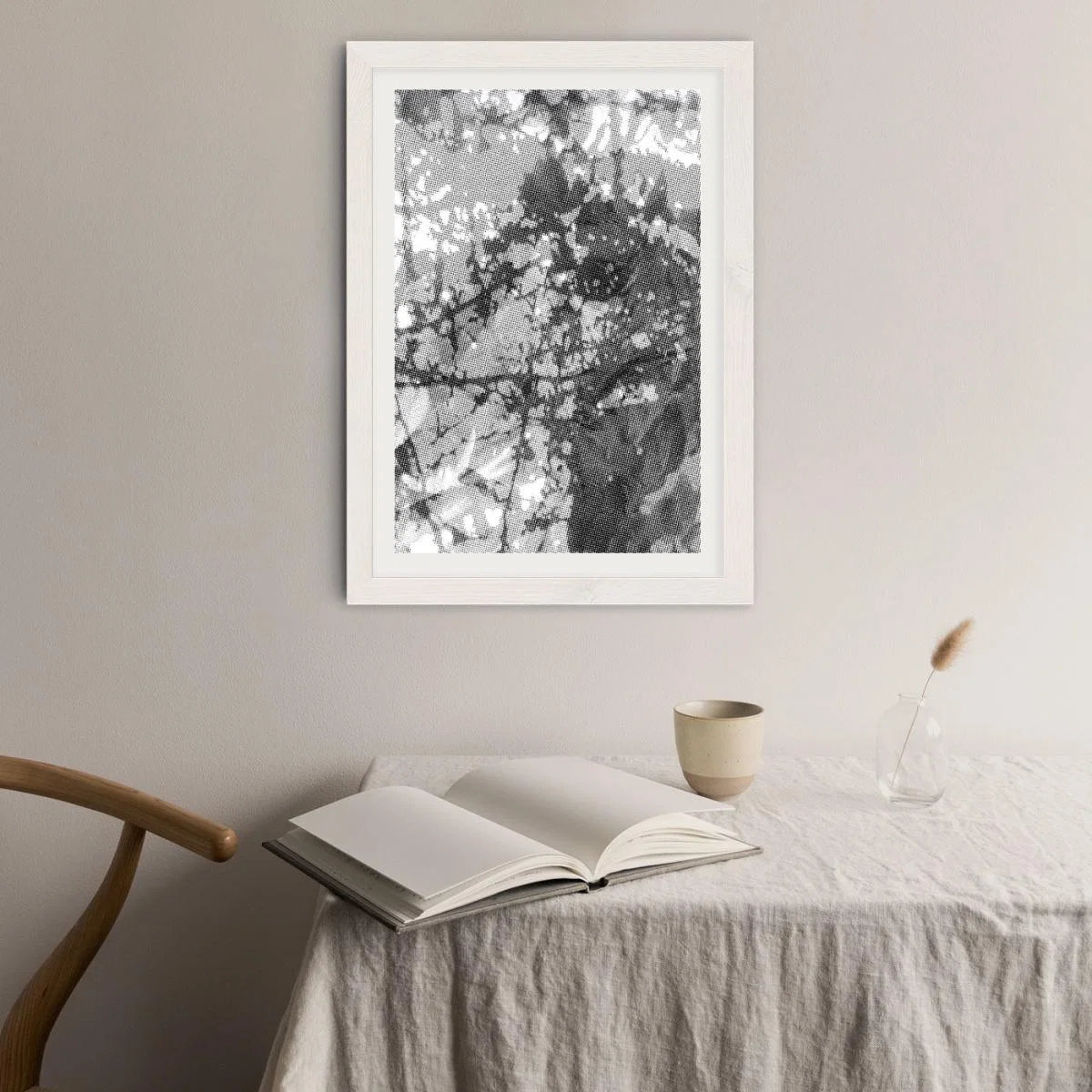 Research N°002 Art Print White Frame – image 2