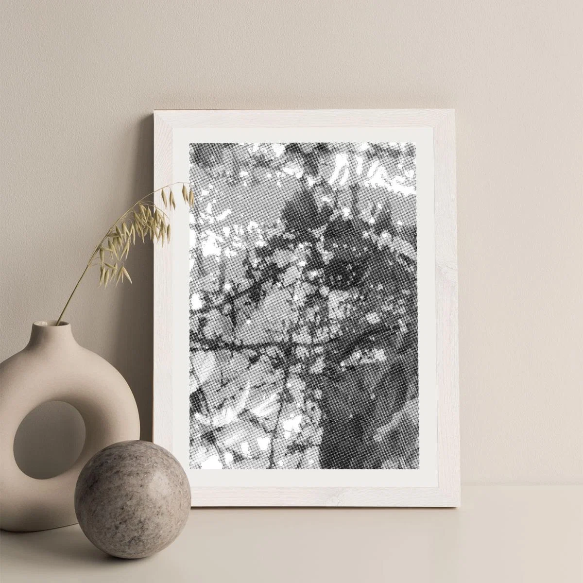 Research N°002 Art Print White Frame – image 3
