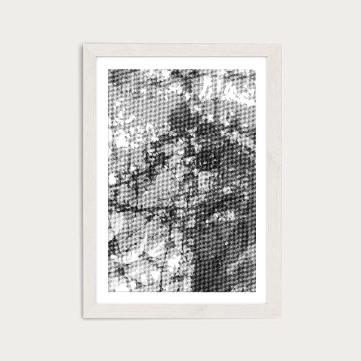 Research N°002 Art Print White Frame – image 1