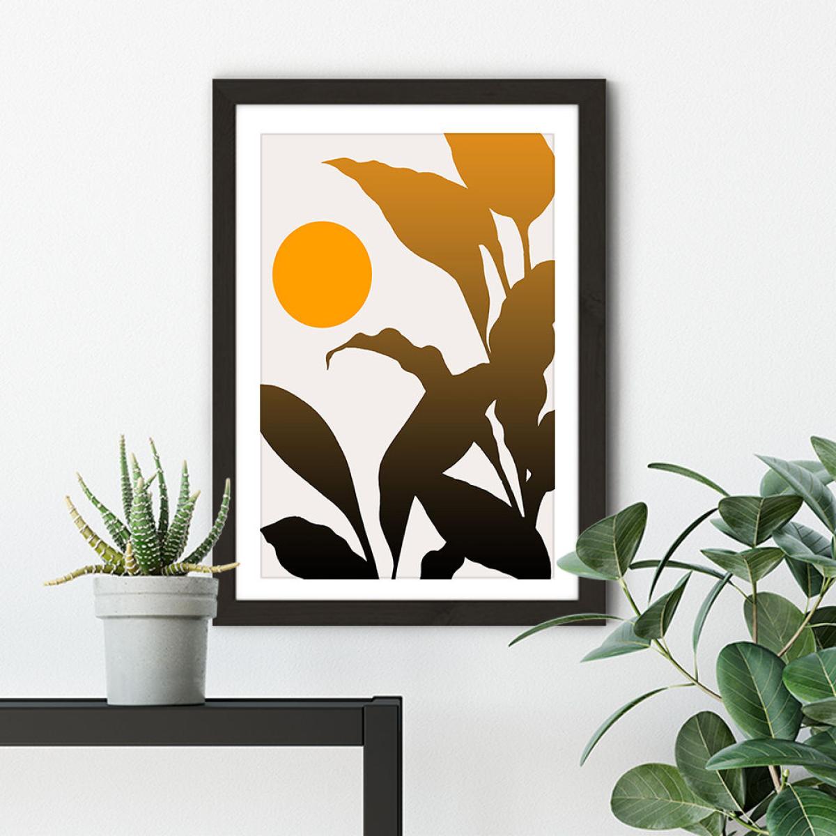 Tropical Sunrise Art Print Black Frame – image 5