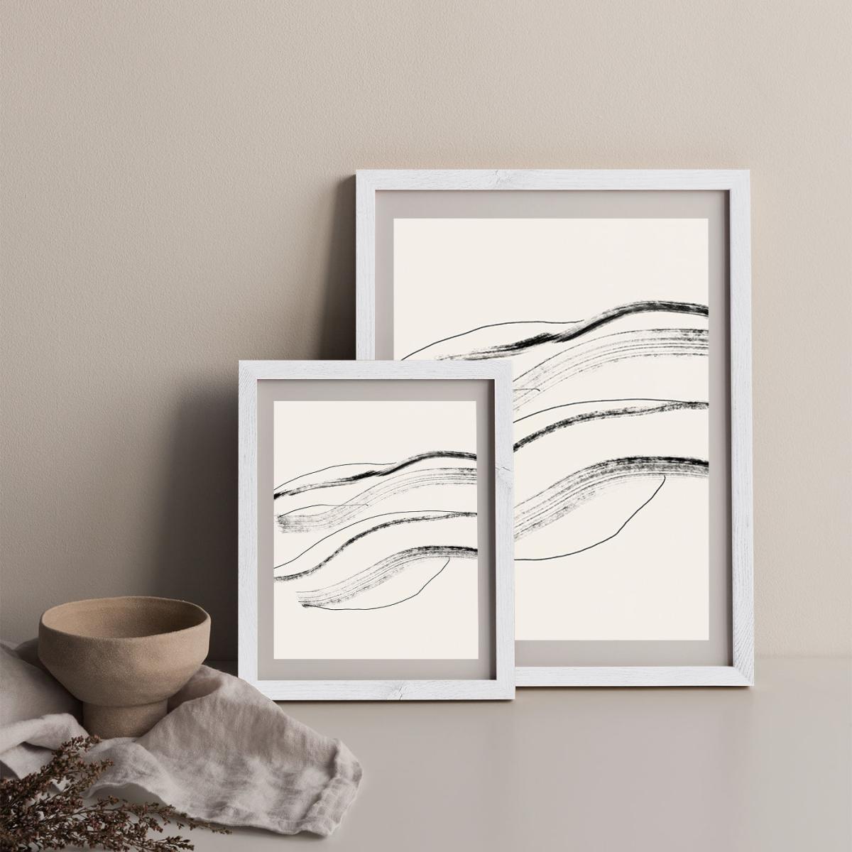 Currents 1 Art Print White Frame – image 11
