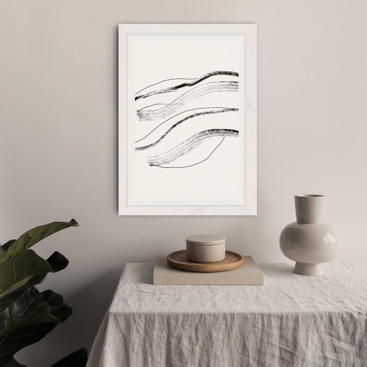 Currents 1 Art Print White Frame – image 5
