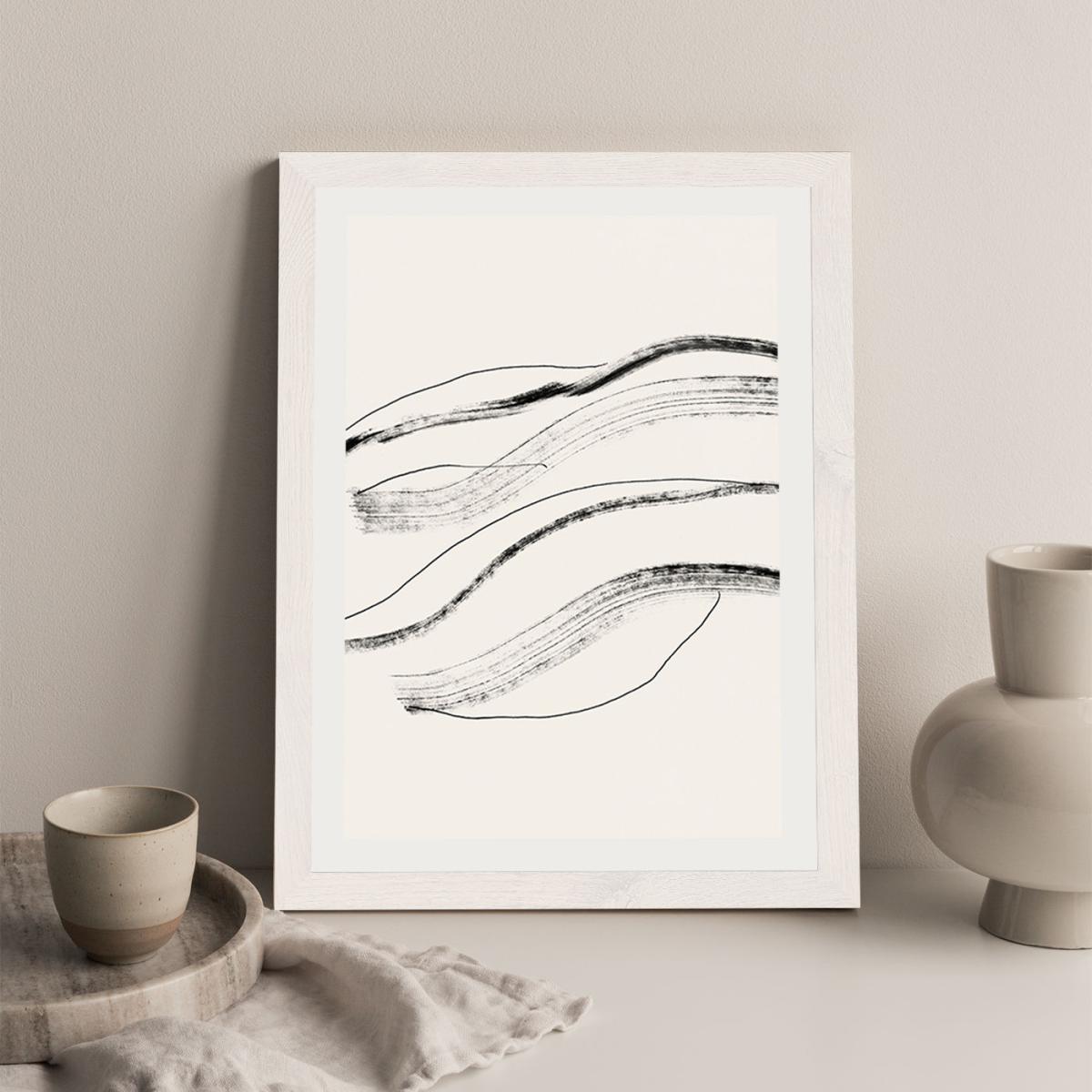 Currents 1 Art Print White Frame – image 6