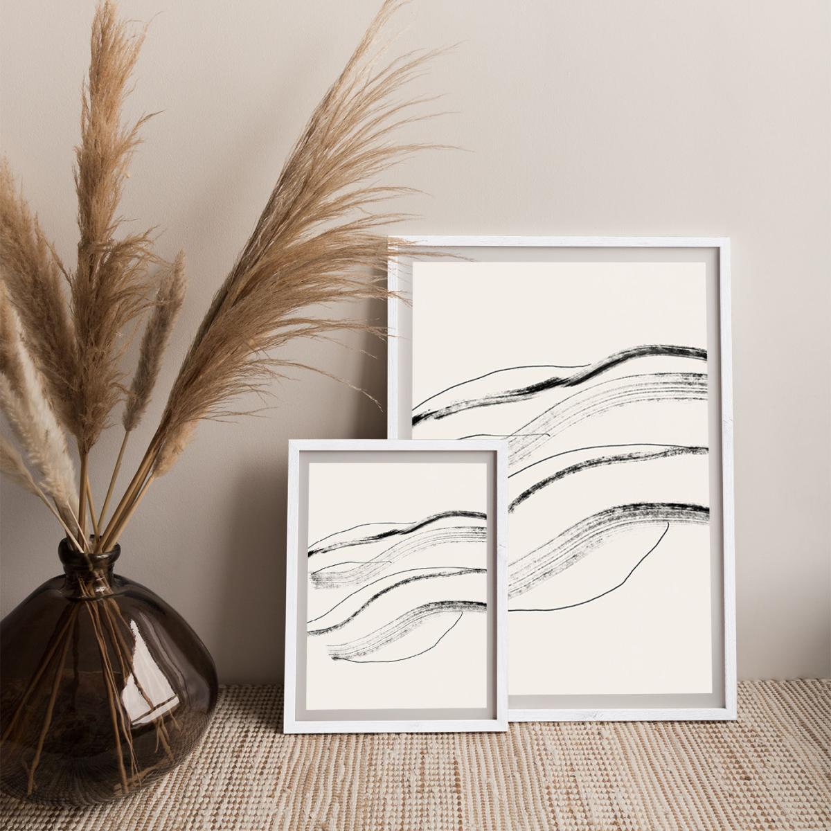 Currents 1 Art Print White Frame – image 7
