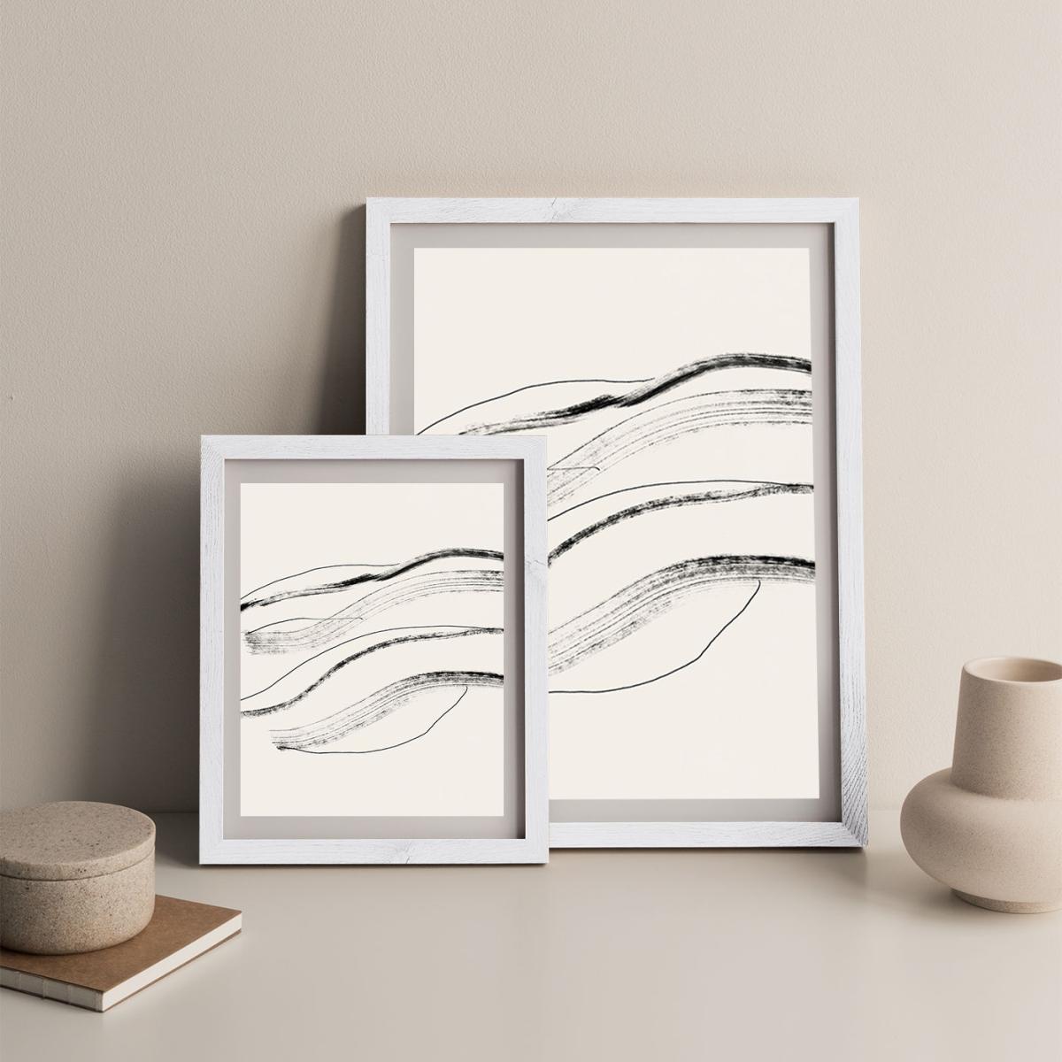 Currents 1 Art Print White Frame – image 8