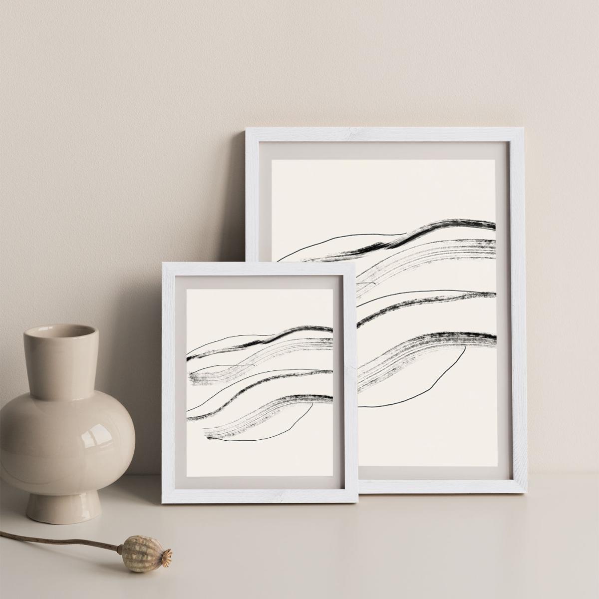 Currents 1 Art Print White Frame – image 9