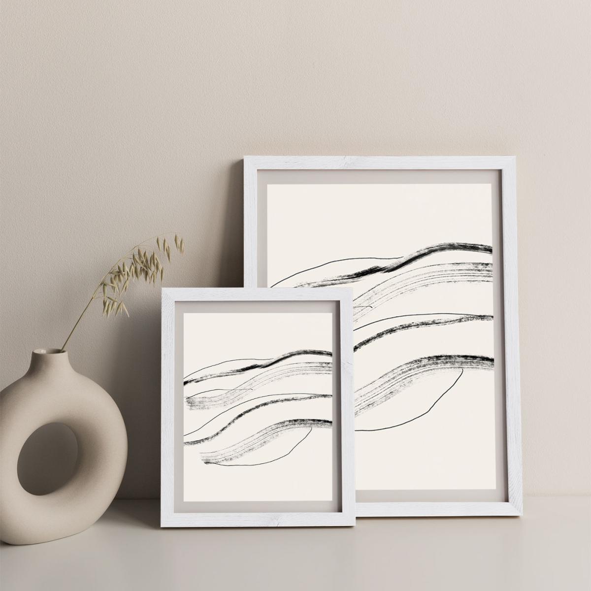 Currents 1 Art Print White Frame – image 10