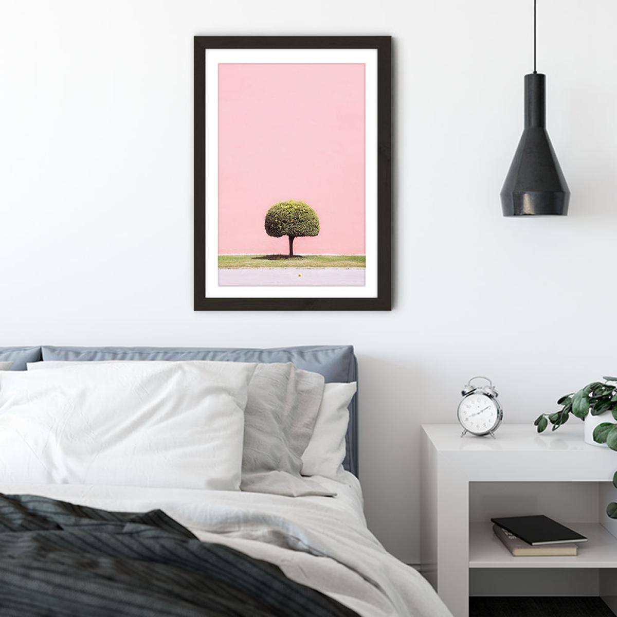 Orange Tree Art Print Black Frame – image 4
