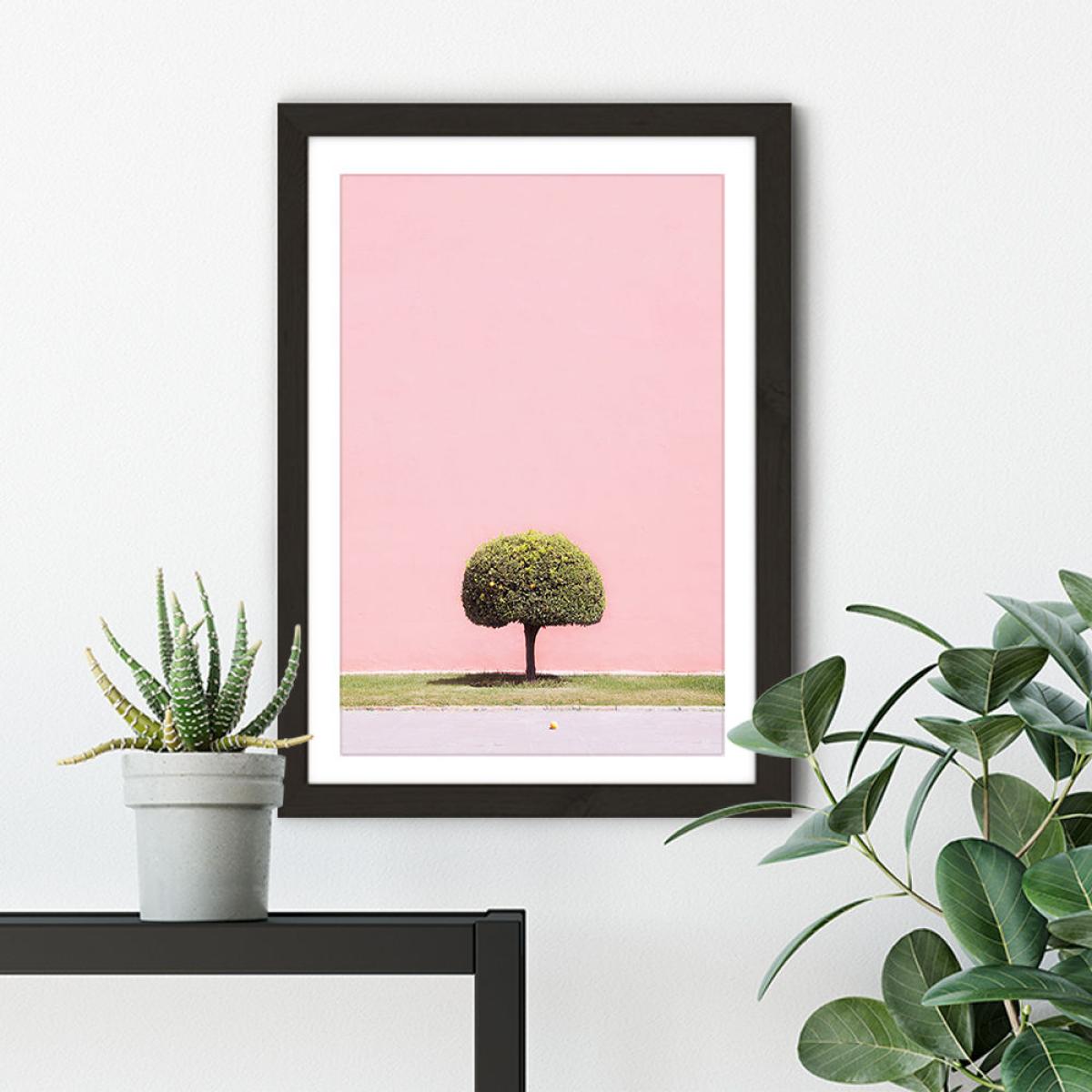 Orange Tree Art Print Black Frame – image 6