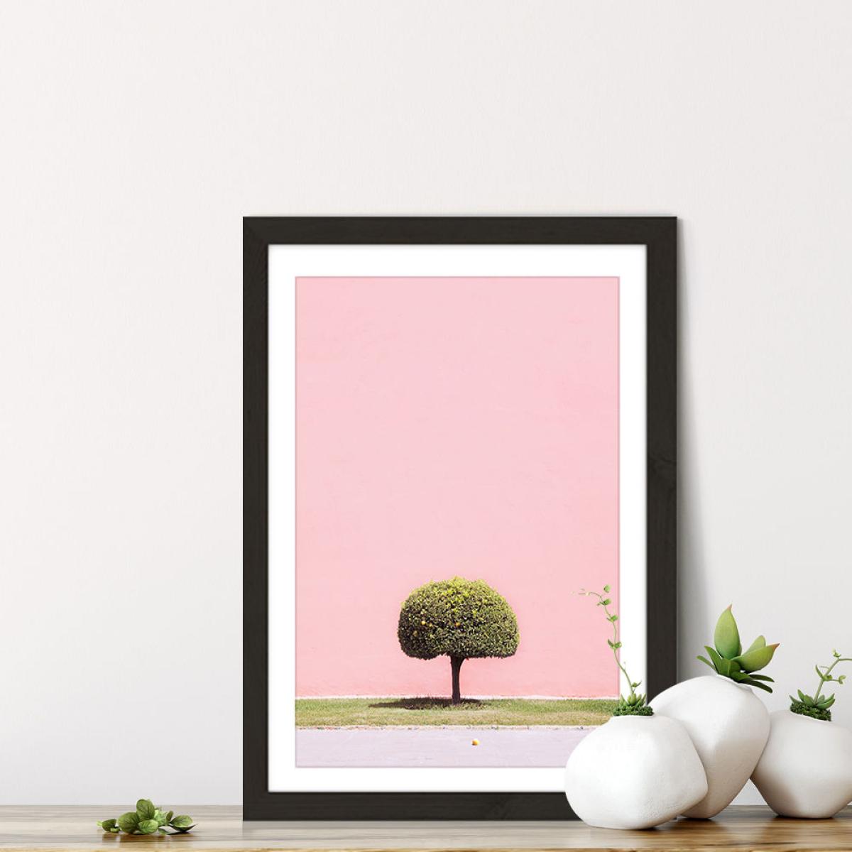 Orange Tree Art Print Black Frame – image 7