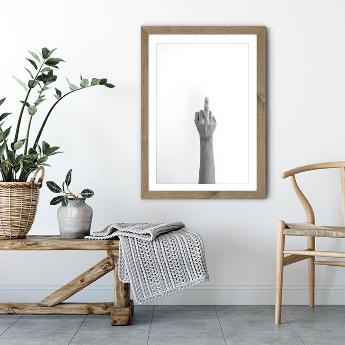 Hands 4 – No Words Needed Art Print Oak Frame – image 4