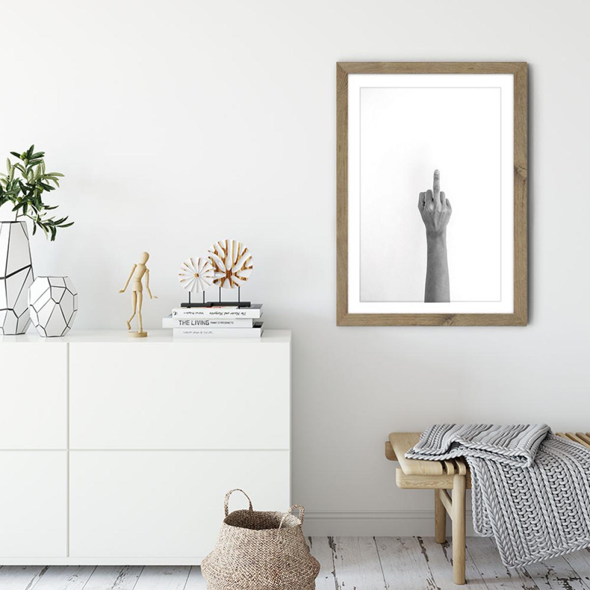 Hands 4 – No Words Needed Art Print Oak Frame – image 5