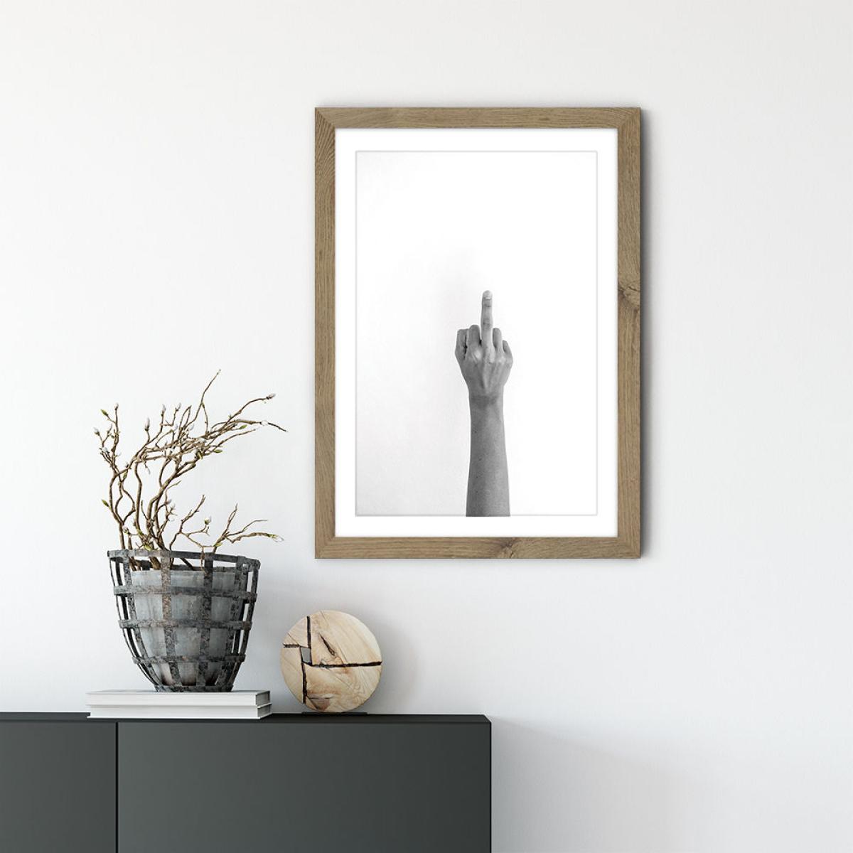 Hands 4 – No Words Needed Art Print Oak Frame – image 6