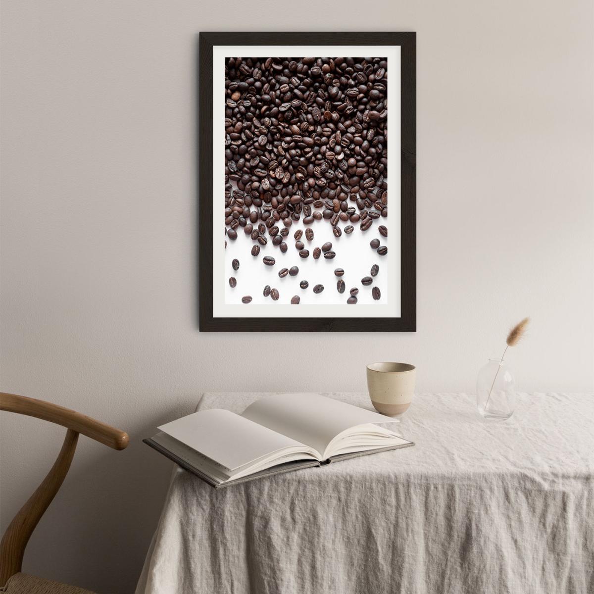 Breakfast Coffee Confetti Art Print Black Frame – image 2