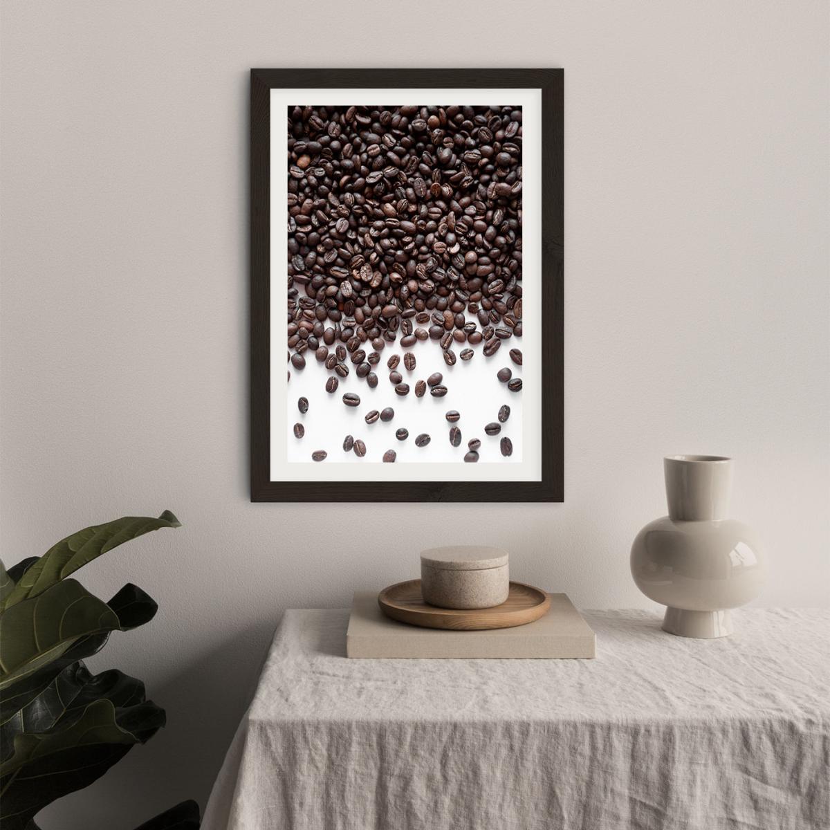 Breakfast Coffee Confetti Art Print Black Frame – image 5
