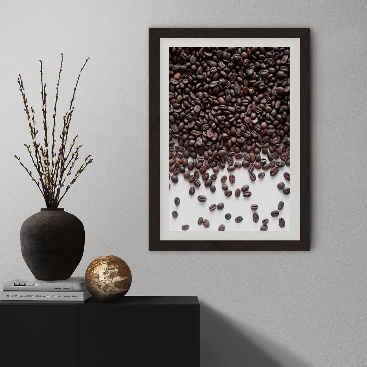 Breakfast Coffee Confetti Art Print Black Frame – image 6