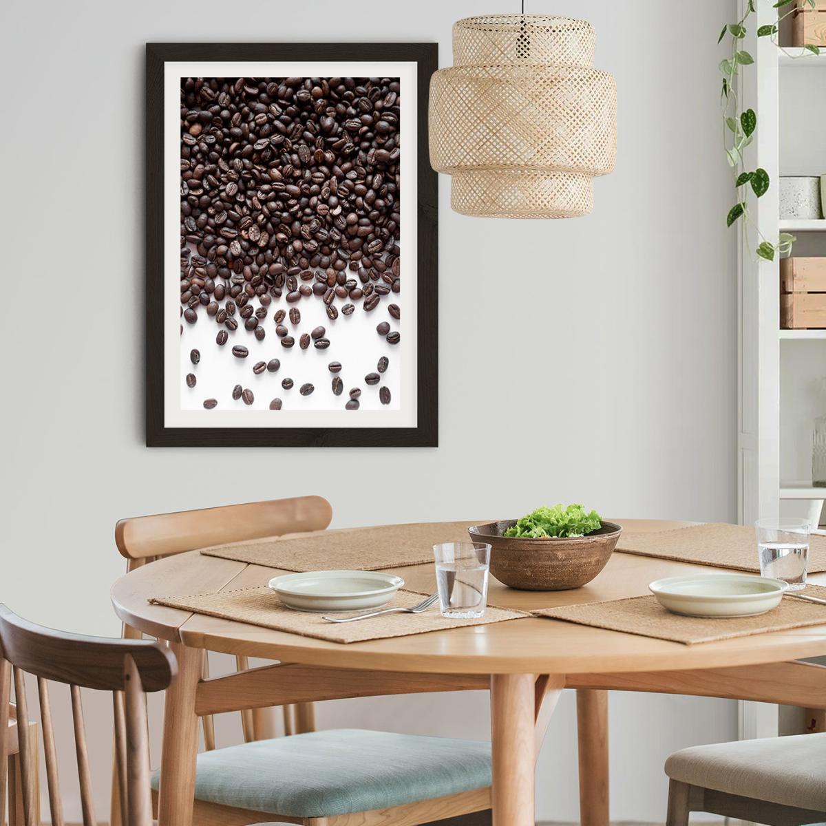 Breakfast Coffee Confetti Art Print Black Frame – image 7
