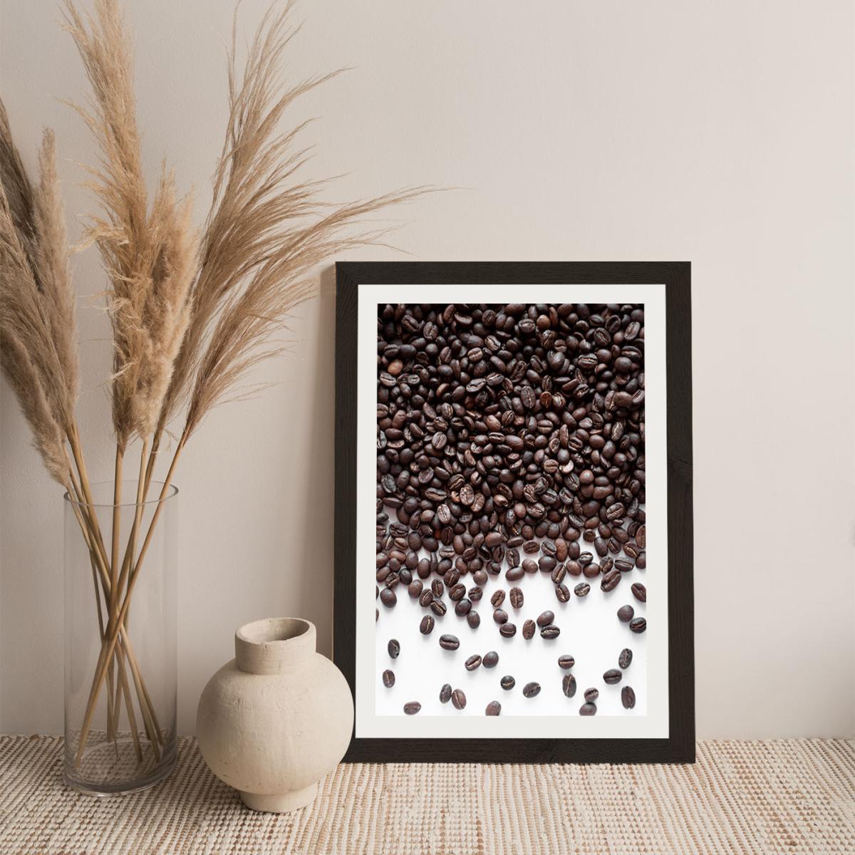 Breakfast Coffee Confetti Art Print Black Frame – image 9