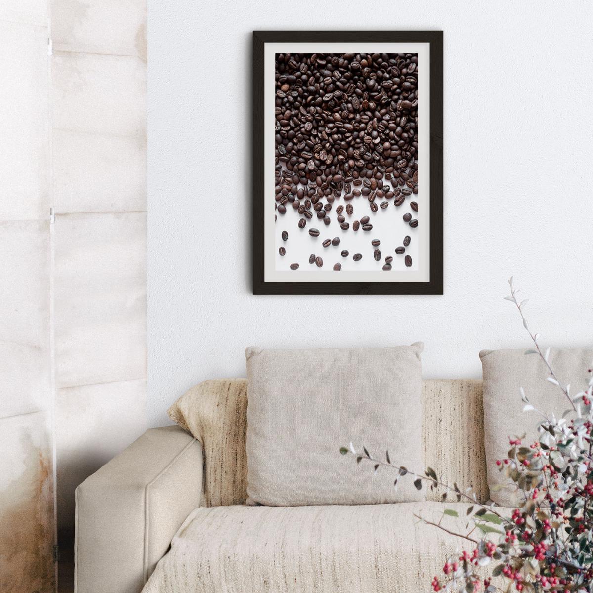 Breakfast Coffee Confetti Art Print Black Frame – image 10