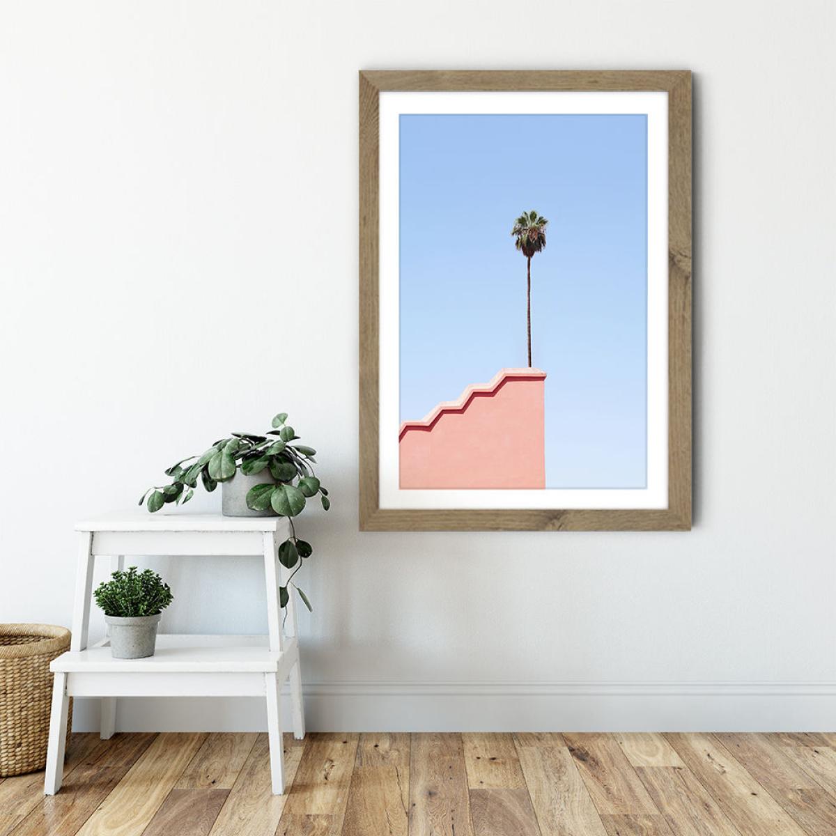Living On The Edge Art Print Oak Frame – image 6
