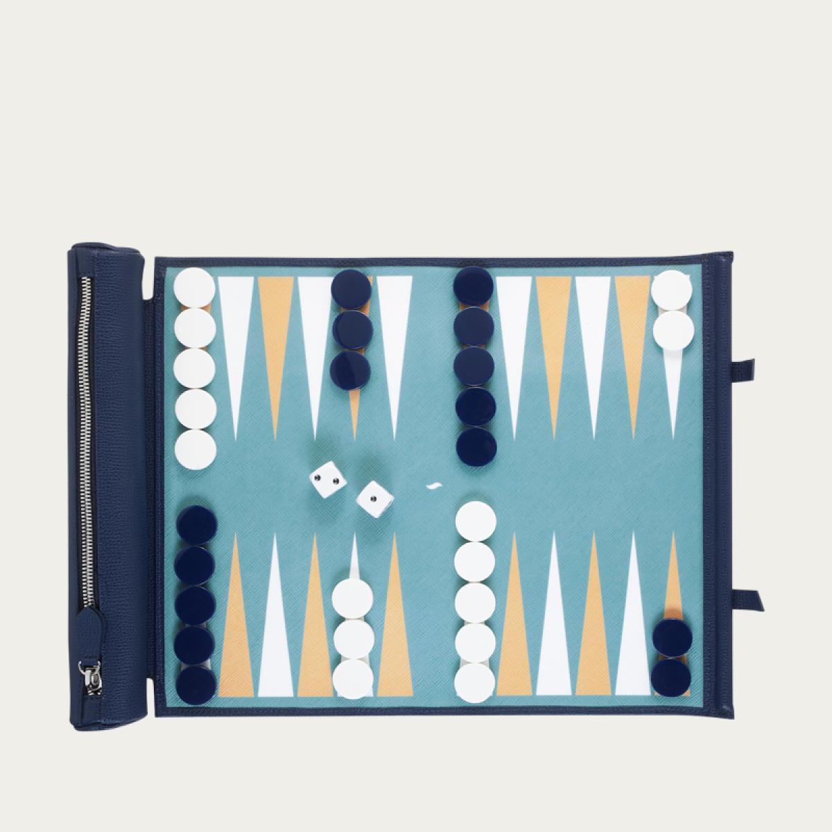 Turquoise backgammon travel sets – image 1